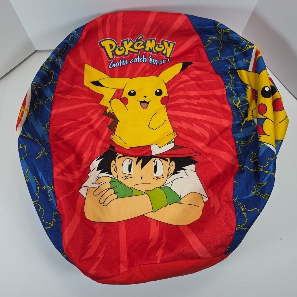 SUPER RARE!!! 90s/Y2K Pokemon x Pikachu Catch Them All Beanbag Chair for Kids